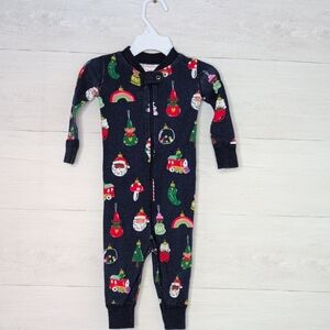 Hanna Andersson Black Kids One Piece with Festive Prints